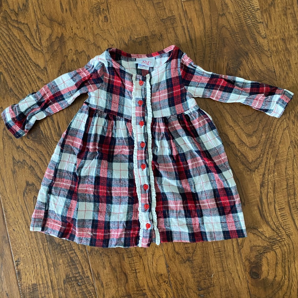 Flannel plaid dress